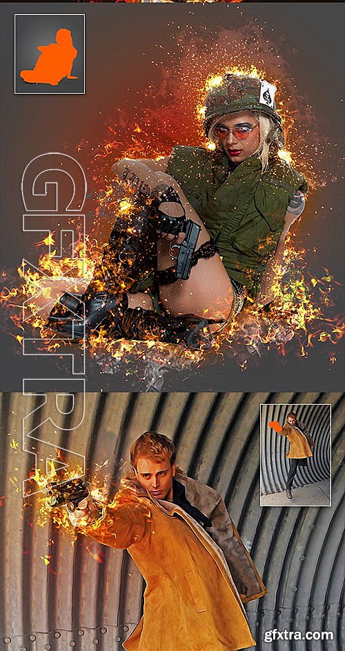 GraphicRiver - Real Burn Photoshop Action 13093035