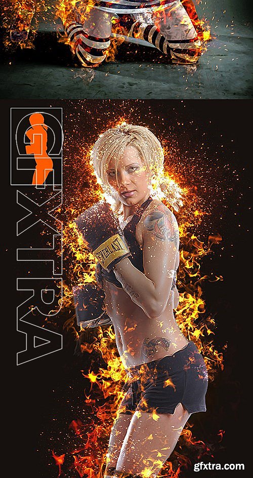 GraphicRiver - Real Burn Photoshop Action 13093035