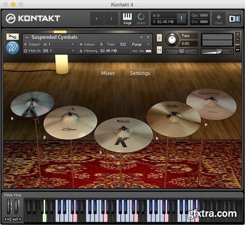 Wavesfactory Suspended Cymbals KONTAKT-0RGAN1C