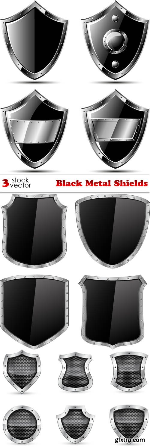 Vectors - Black Metal Shields