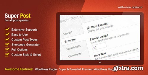 CodeCanyon - Super Post v2.0.7 - WordPress Premium Plugin - 741603