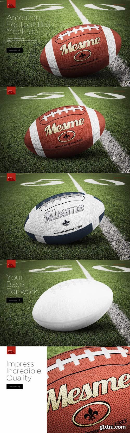 CM - American Football Ball Mock-up 391383