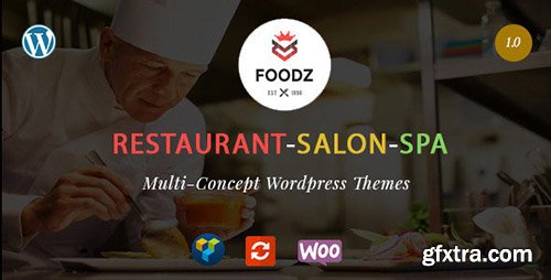 ThemeForest - Foodz v1.0.0 - Restaurant, Spa & Salon Wordpress Theme - 12774878