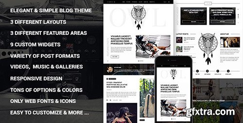 ThemeForest - Owl v1.0 - Personal Responsive WordPress Blog Theme - 12837274