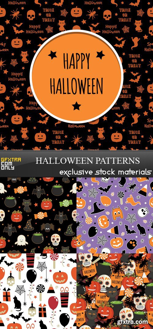 Halloween Patterns - 5xEPS