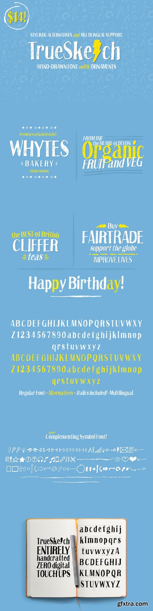 CM - Truesketch + Bonus Ornament Font 393121