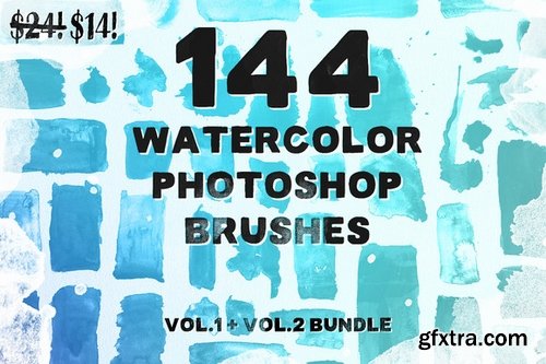 CM - 144 Watercolor PS Brush Bundle! 392956