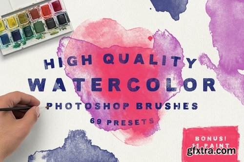 CM - 144 Watercolor PS Brush Bundle! 392956