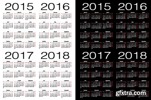 Сalendar 2016, - 25x EPS