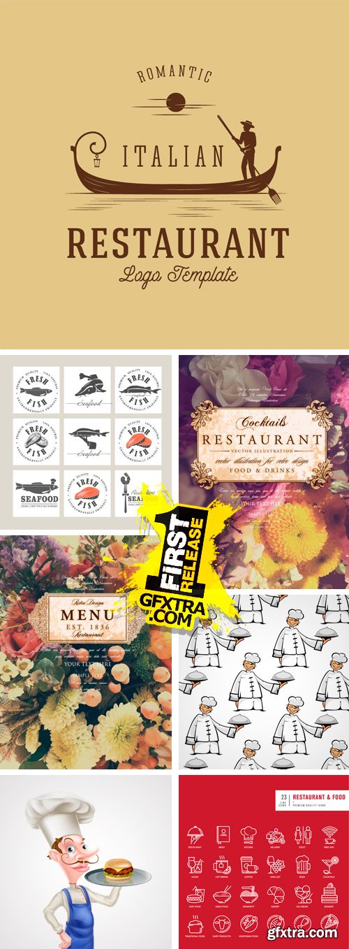 Amazing SS - Restaurant Design Elements 2, 25xEPS