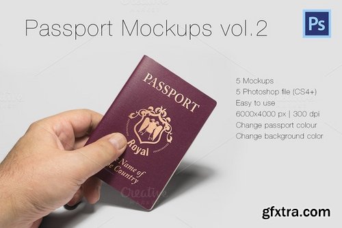 CM - Photorealistic Passport Mockup Vol.2 393370