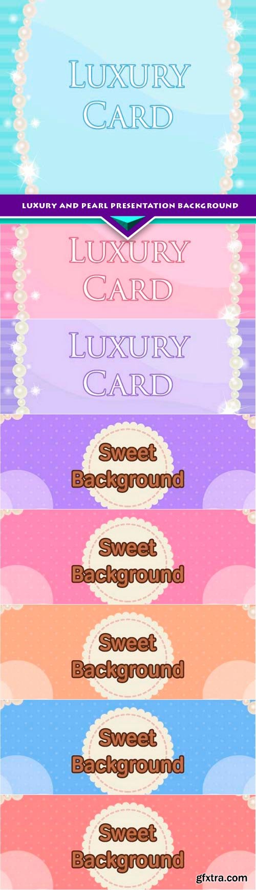 luxury and pearl presentation background 8x EPS