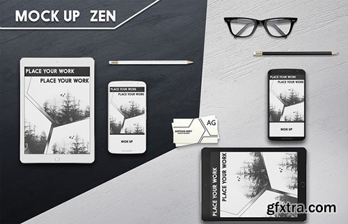 CreativeMarket Mockup iPad and Nexus 6 - 394518