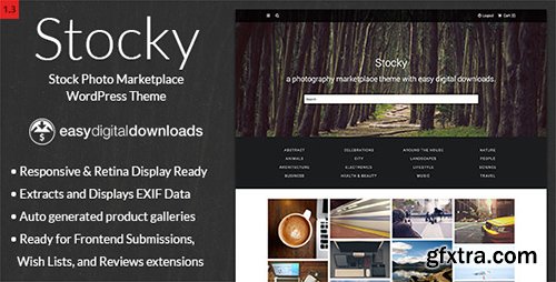 ThemeForest - Stocky v1.3.2 - A Stock Photography Marketplace Theme - 8087525