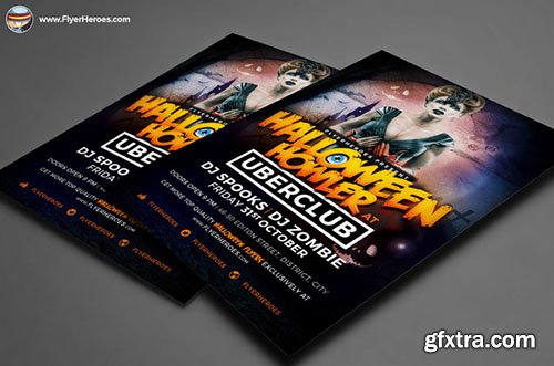 CreativeMarket Halloween Howler Flyer Template