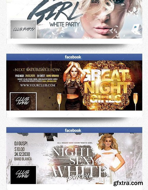 Graphicriver Facebook Timeline Cover Package Club Party Vol.3 13106173