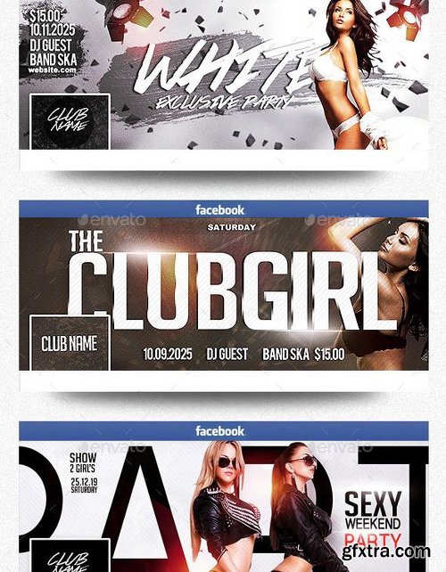 Graphicriver Facebook Timeline Cover Package Club Party Vol.3 13106173