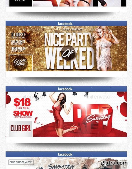 Graphicriver Facebook Timeline Cover Package Club Party Vol.3 13106173