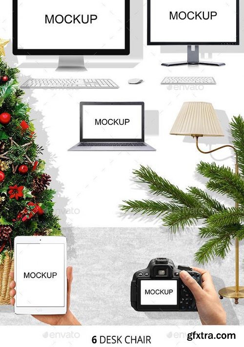 Graphicriver Christmas Desktop Hero Image Scene Generators 12932661