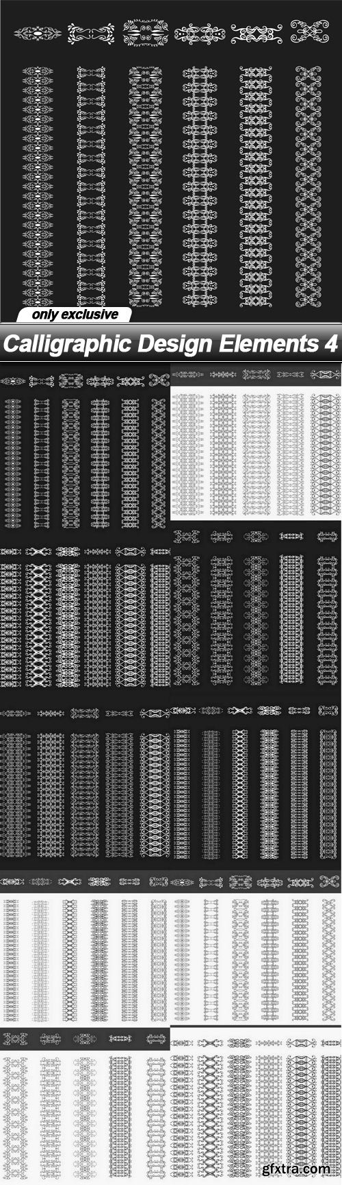 Calligraphic Design Elements 4 - 10 EPS