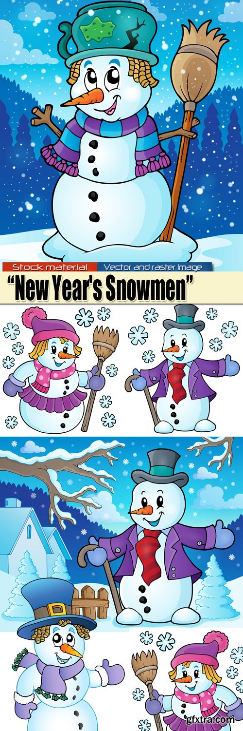 New Year's Snowmen