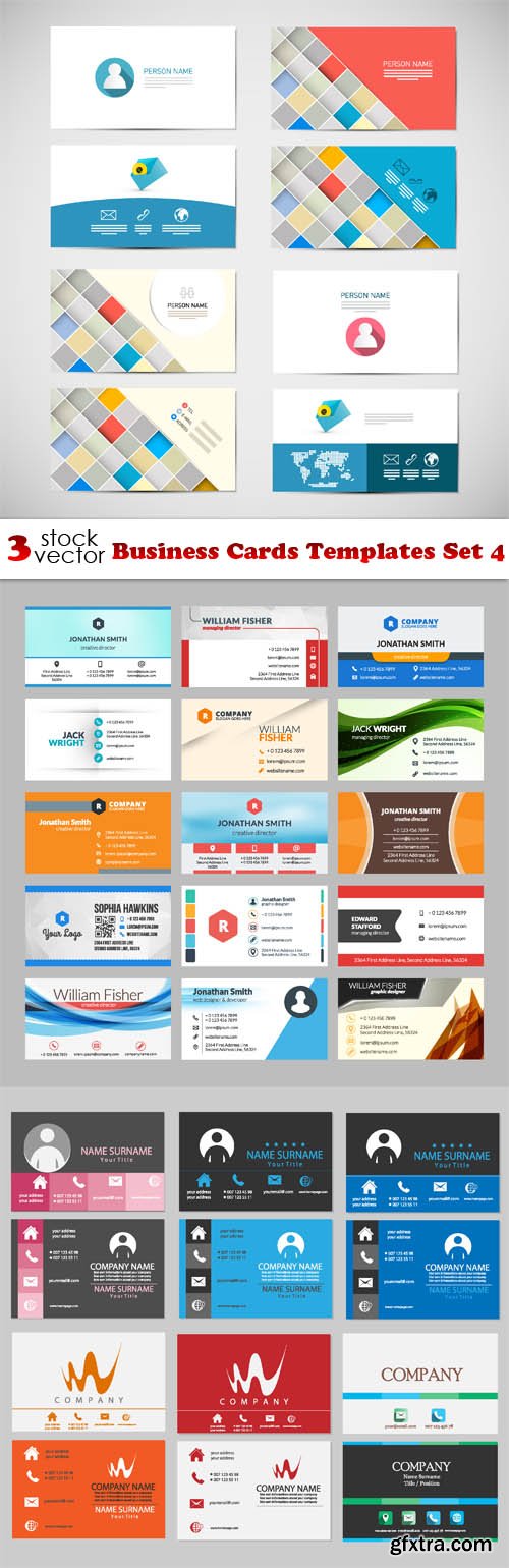 Vectors - Business Cards Templates Set 4