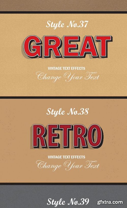 Graphicriver Bundle of Retro Vintage Text Effects 12913324