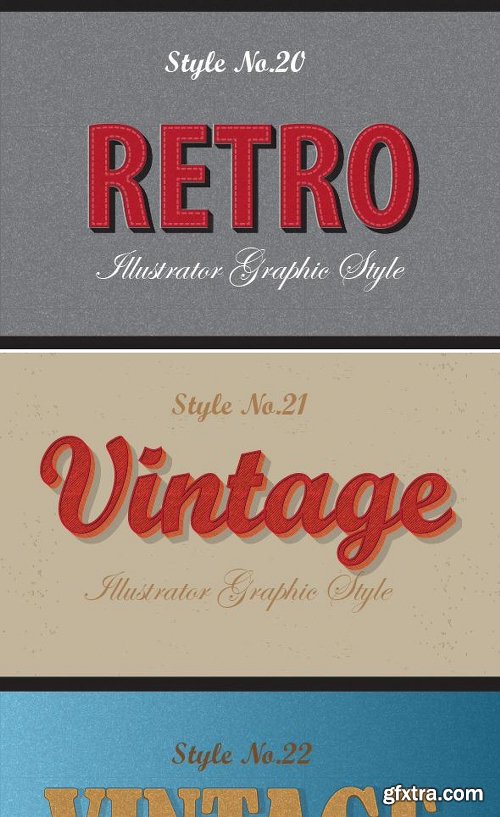 Graphicriver Bundle of Retro Vintage Text Effects 12913324