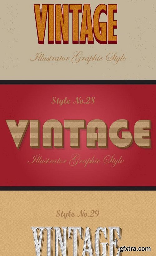 Graphicriver Bundle of Retro Vintage Text Effects 12913324