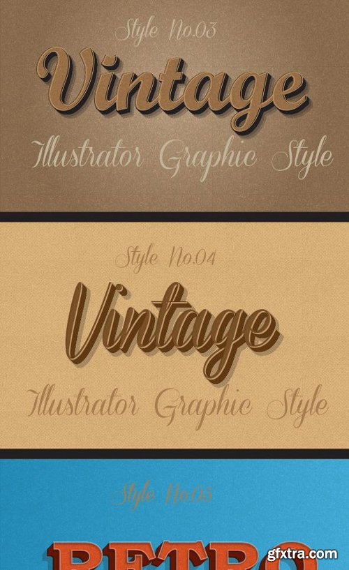 Graphicriver Bundle of Retro Vintage Text Effects 12913324