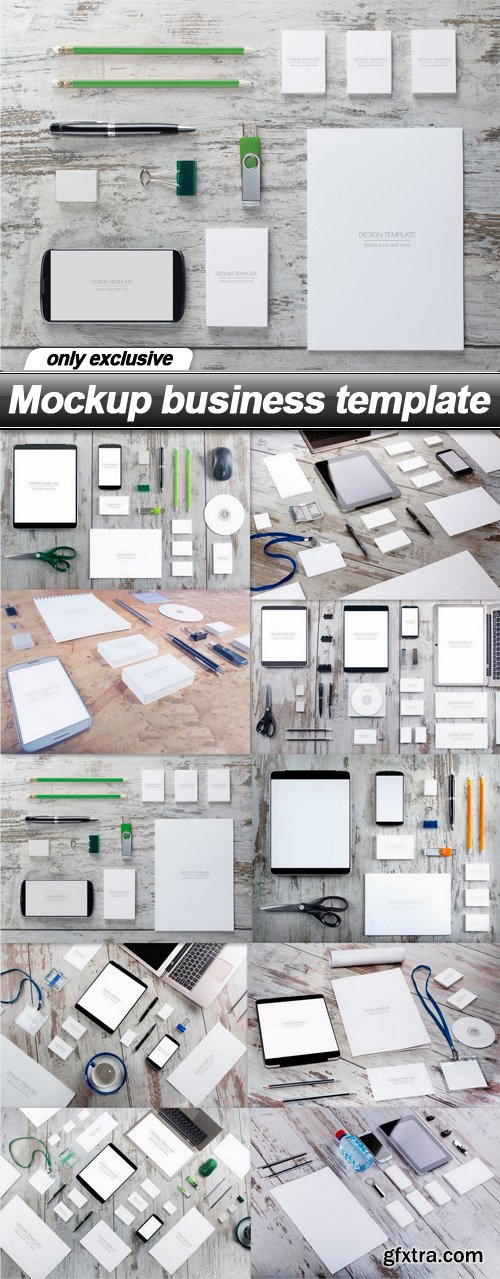 Mockup business template - 10 UHQ JPEG