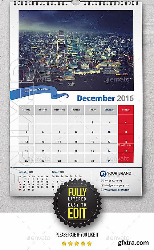 GraphicRiver - Wall Calendar 2016 13122707