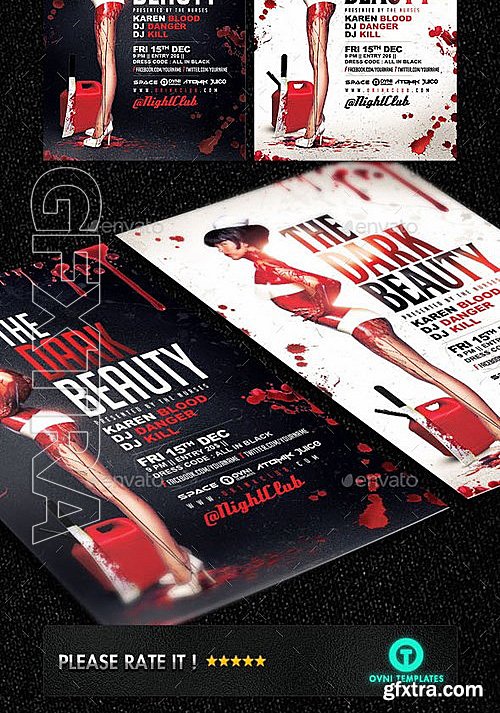 GraphicRiver - Sexy Dark Horror Nurse Flyer Template 13117295