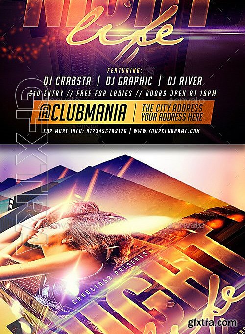 GraphicRiver - Night Life Flyer Template 13133006