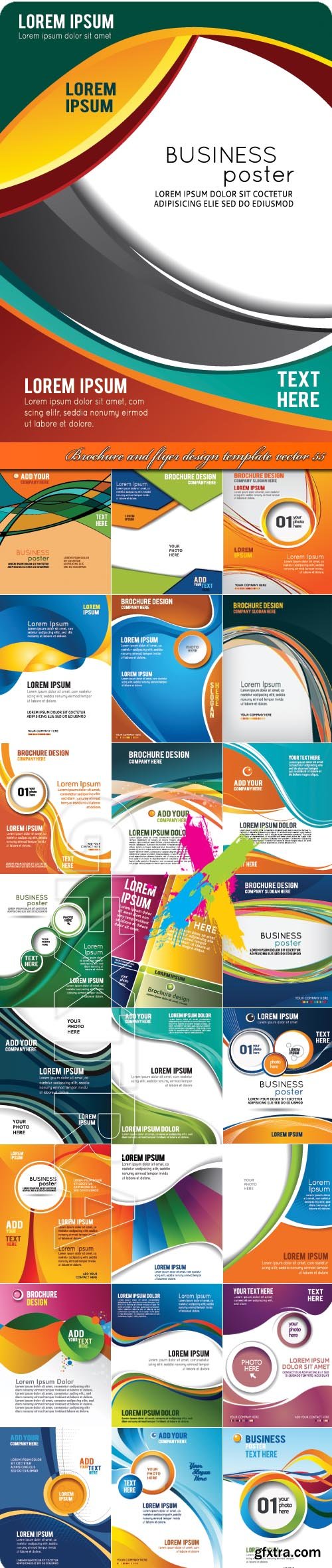 Brochure and flyer design template vector 55