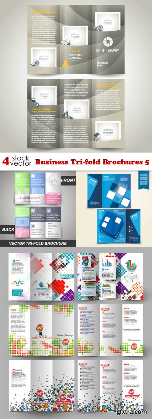 Vectors - Business Tri-fold Brochures 5