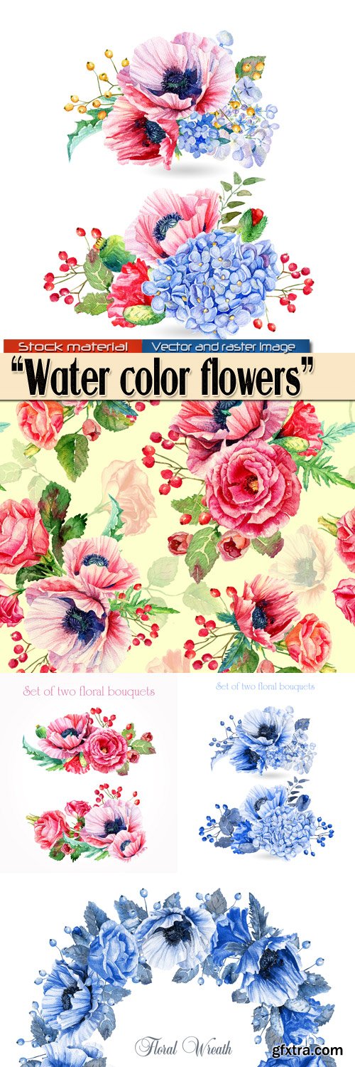 Water color flowers