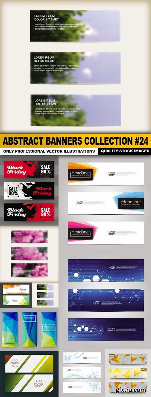 Abstract Banners Collection #24 - 10 Vectors