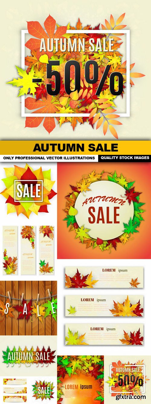 Autumn Sale - 10 Vector