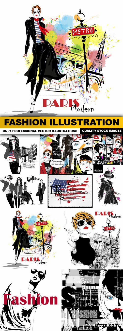 Fashion Illustration - 10 Vector