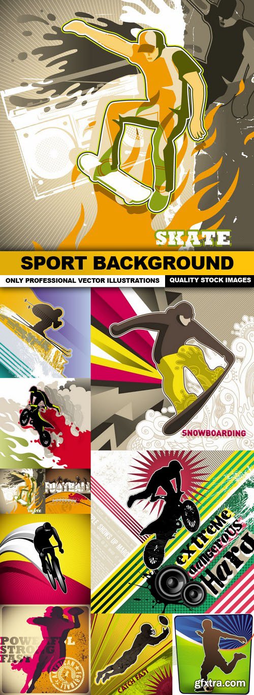 Sport Background - 10 Vector