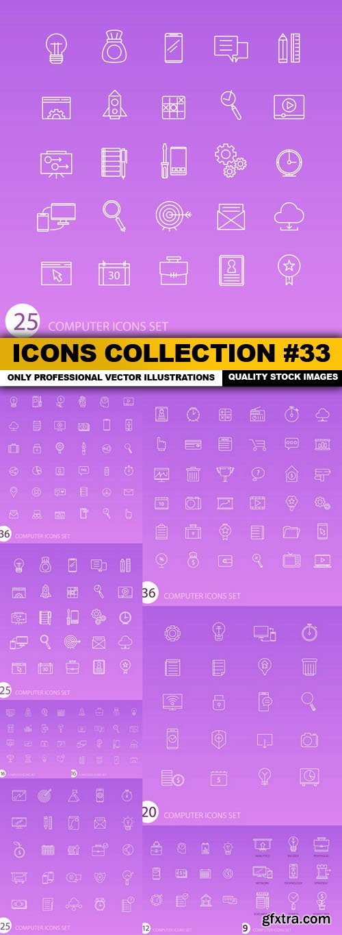Icons Collection #33 - 9 Vector