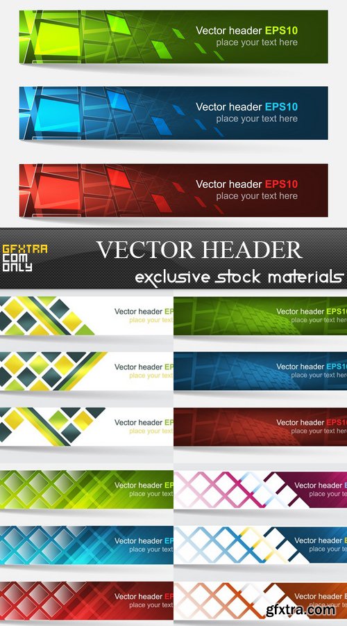 Vector Header - 5xEPS