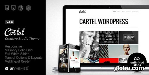 ThemeForest - Cartel v2.0 - Responsive Portfolio WordPress Theme - 5549276