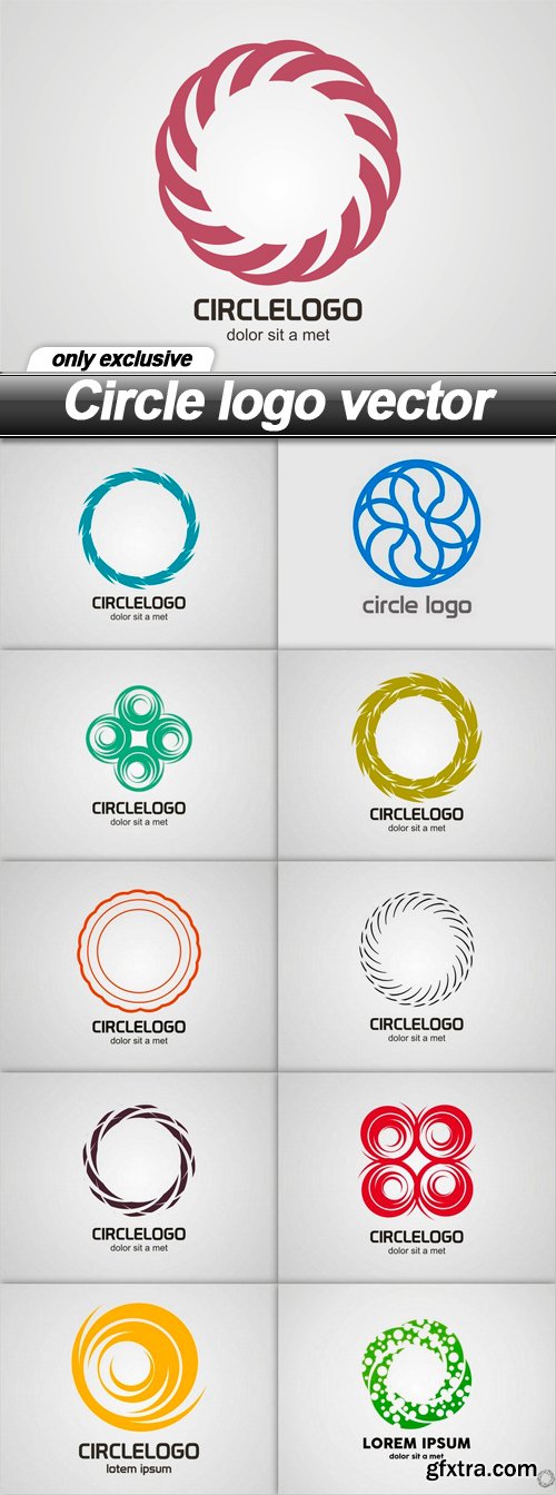 Circle logo vector - 11 EPS