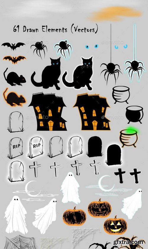 Graphicriver Halloween Assets and Mockup Creator 11863106