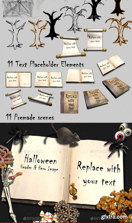 Graphicriver Halloween Assets and Mockup Creator 11863106