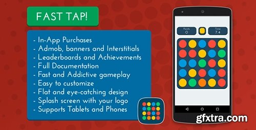 CodeCanyon - Fast Tap! v1.1 - Admob + Leaderboards + IAP