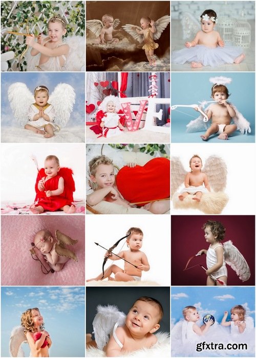 Cute little kids and baby cupids - 25 HQ Jpg