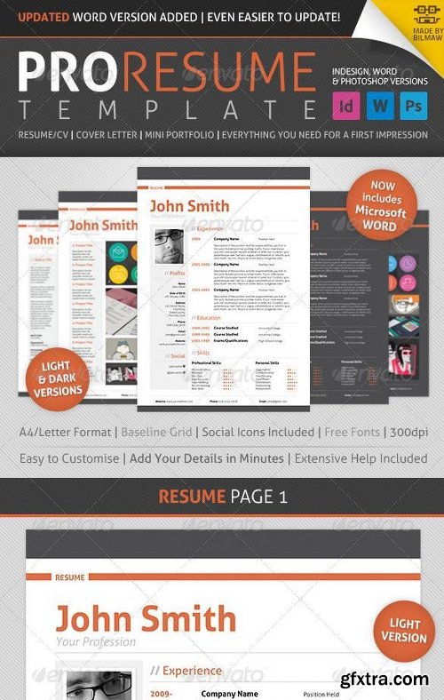 Graphicriver Professional Resume/CV 1820628